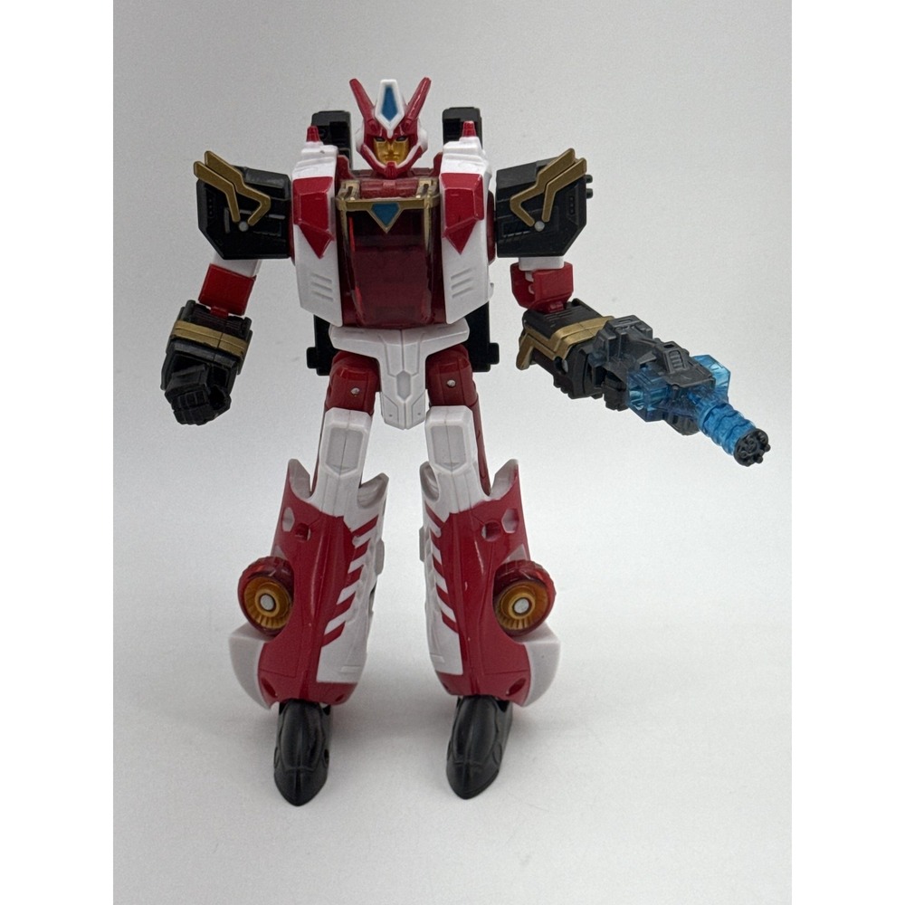 Hasbro Override Anime Action Figure Red White Gold Black Plastic Robot Power Toy